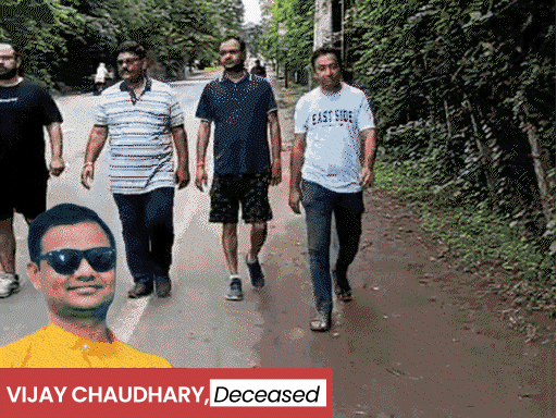 Vijay Chaudhary was a well-known criminal lawyer in Khandwa and the district co-convener of BJP's legal cell. - Bhaskar English