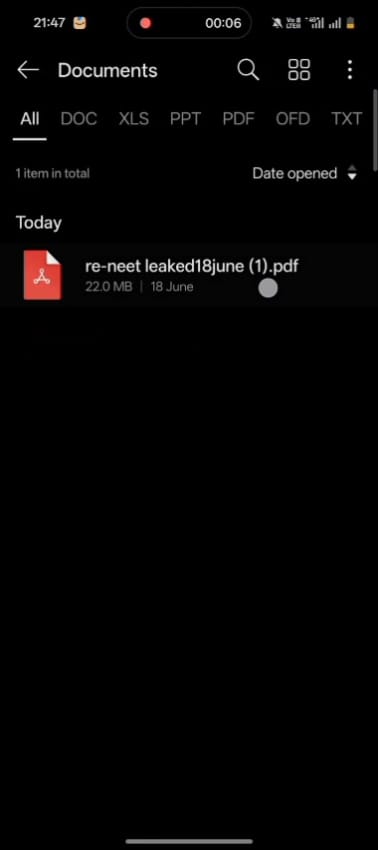Leaked paper PDF sent