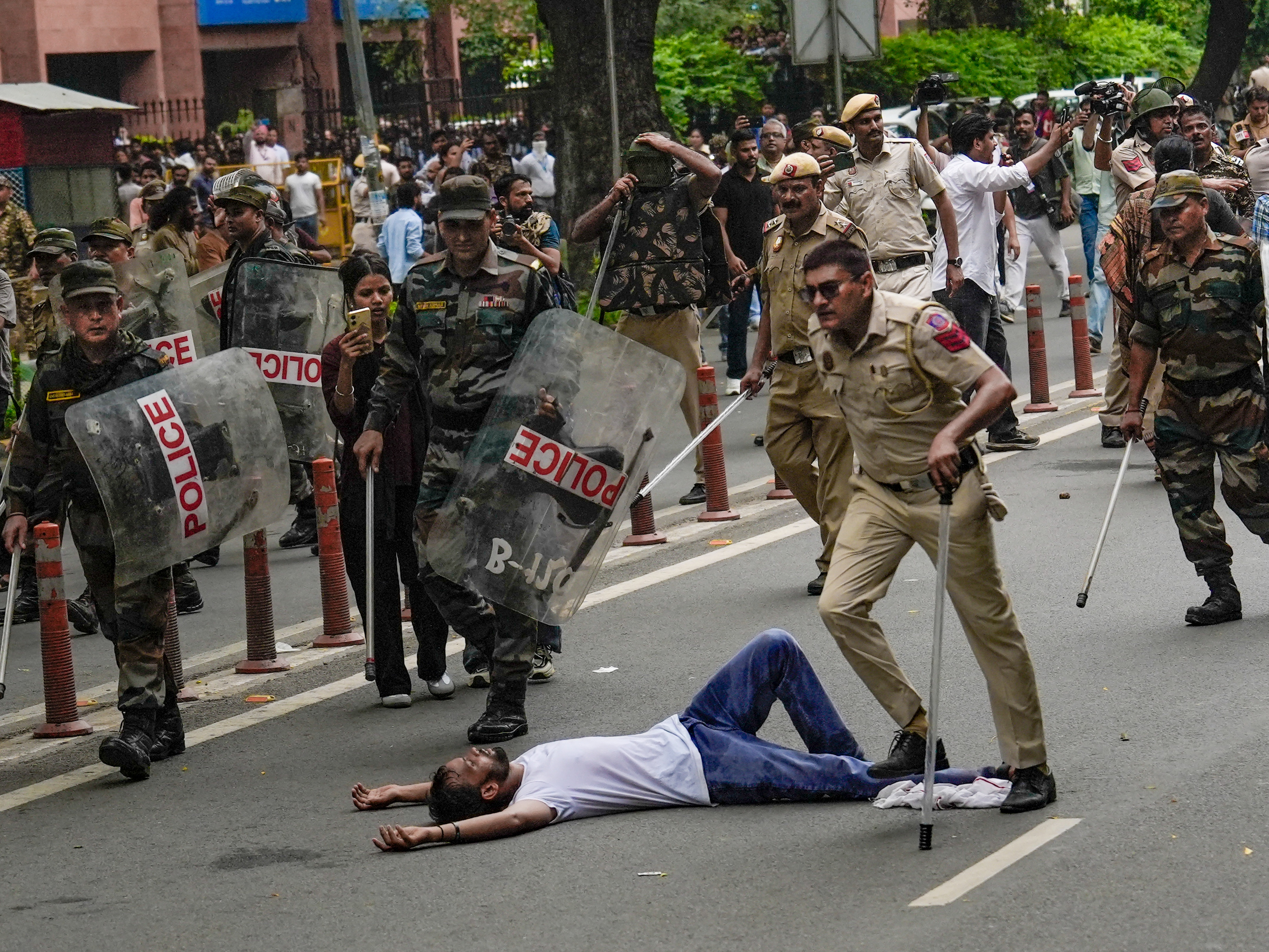 The Cockroach Janata Party protested for 36 days at Jantar Mantar over the paper leak case. During this, there were several clashes with the police. - Bhaskar English