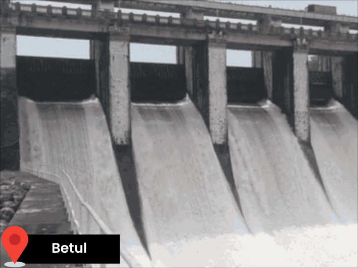Ujjain, Ratlam and Betul received heavy rain on Thursday. 7 gates of Satpura Dam were opened - Bhaskar English