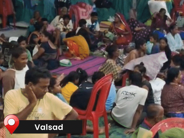 200 people were safely relocated in Valsad.
