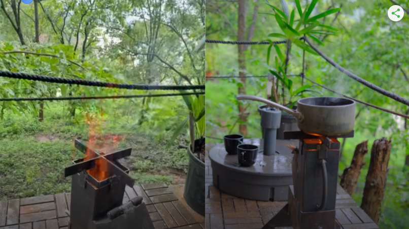Sanjeeda's post on the left, while Harvardhan shared the identical photo on the right.
