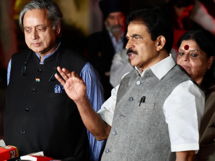 KC Venugopal has responded to Shashi Tharoor's comments on Rahul Gandhi. (File photo) - Bhaskar English