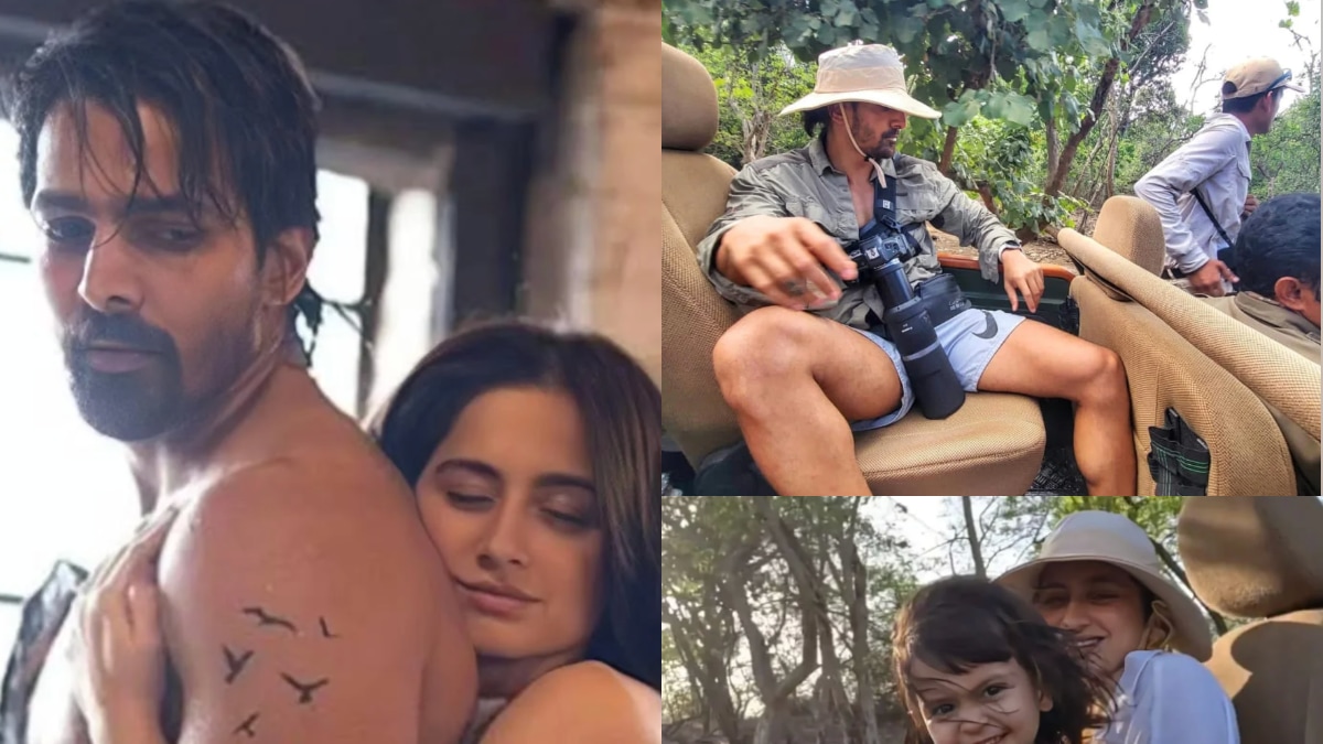 Sanjeeda had shared pictures from the trip with her daughter, Ayra. While, Harshavardhan was also seen in the same jeep.