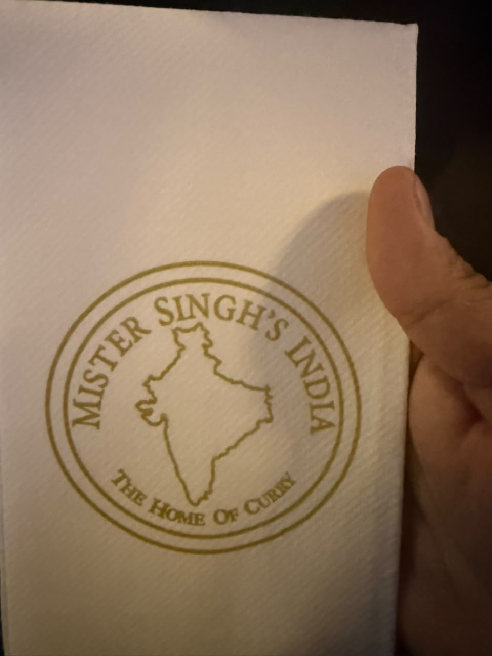 India's incorrect map at Glasgow restaurant (Credits: X)