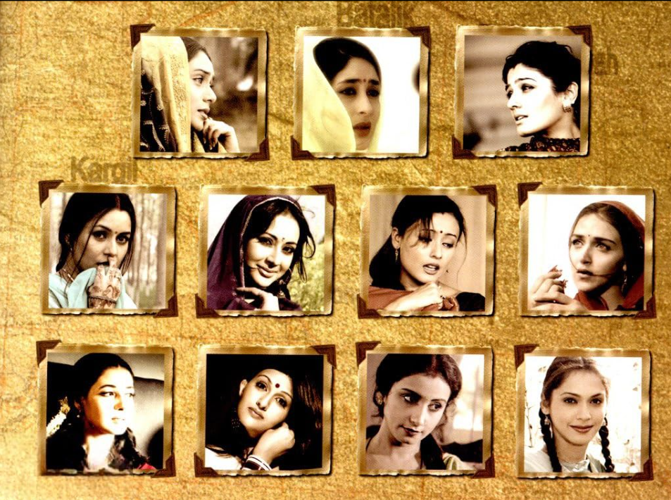The film’s star-studded female ensemble included Rani Mukerji, Raveena Tandon, Kareena Kapoor, Namrata Shirodkar, Esha Deol, and Mahima Chaudhry, among others.