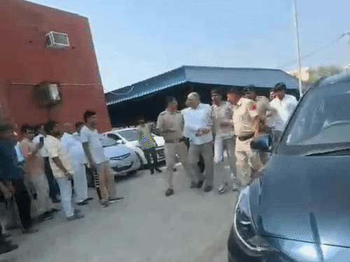 He was later handed over to the police.