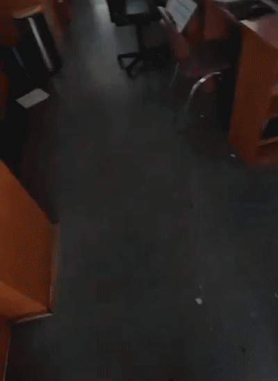 After the attack, the baggage was seen scattered on the floor of the ship