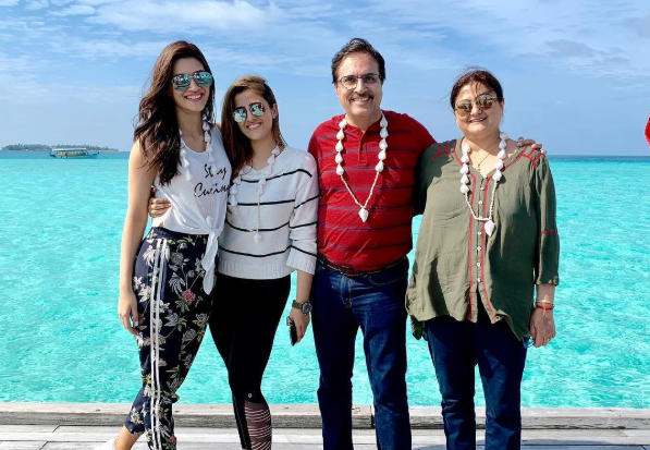 Kriti with her family.