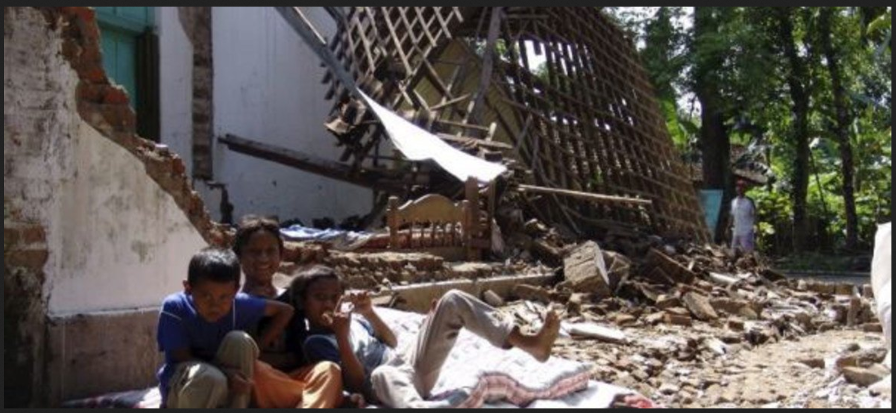 Ruins of homes destroyed by the May 2006 earthquake in south and central java. (Image Source: UN NEWS)
