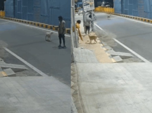 The incident took place near the railway overbridge in the Ashokapuram area of Coimbatore around 2 AM on Thursday. - Bhaskar English