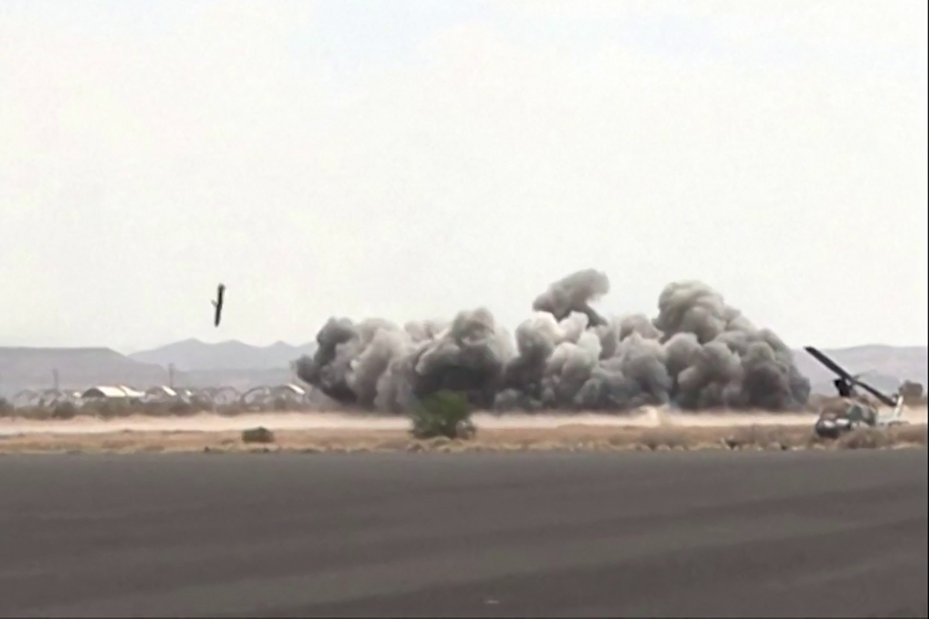 On July 13, an air strike struck at the airport in Yemen's capital Sanaa.