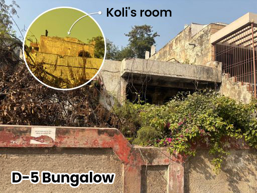 In 2006, 19 skeletons were found in the drain adjoining this D-5 bungalow in Sector 31, Noida.