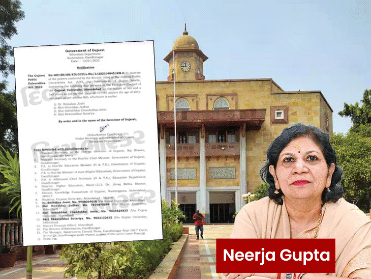 Neerja Gupta took ₹24 lakh from ₹24 crore project: Benefited despite ban on financial gains; registrar received ₹3.20 lakh as honorarium - Ahmedabad News