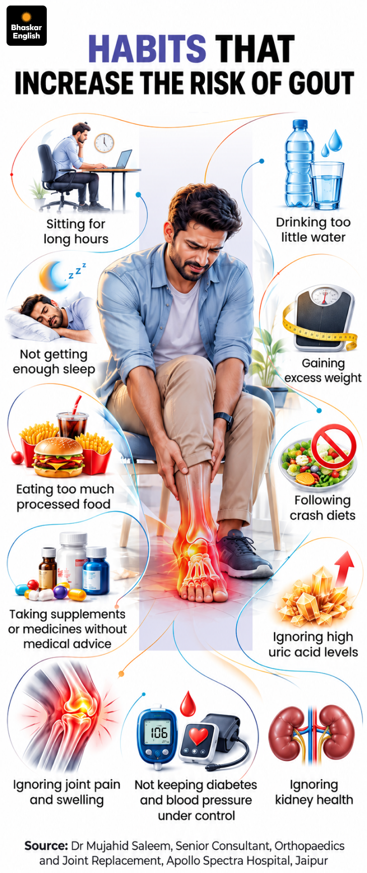 Global Gout cases set to reach 95.8 million by 2050 men face higher risk