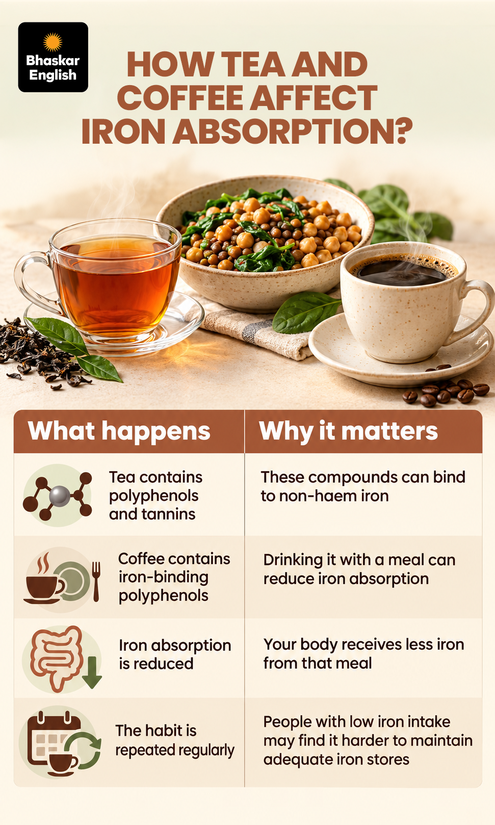 Tea Coffee with Biscuits; Iron Deficiency Reasons | Dietitian Nutrition ...