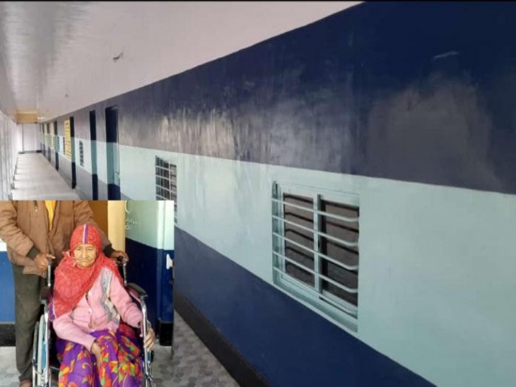 पोलिंग बूथ को दिया ट्रेन का लुक, 98 वर्षीय बुजुर्ग महिला ने दिया मतदान करने का संदेश|बिलासपुर,Bilaspur - Dainik Bhaskar