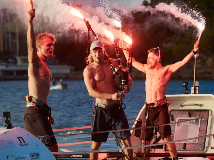 Scots brothers rowing race world record after rowing across the