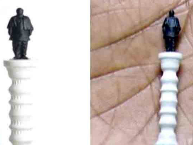 8 friends made the smallest 3D replica of the Statue of Unity, it is 13 ...