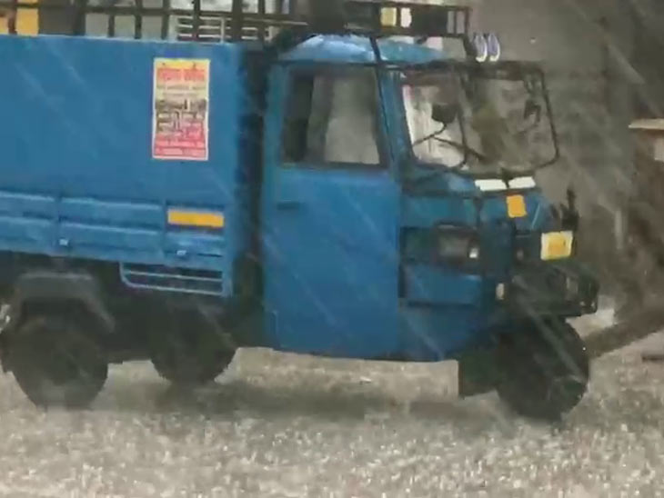 प्रदेश में बदला मौसम का मिजाज, रोहतक में जमकर बरसे ओले|पानीपत,Panipat - Dainik Bhaskar