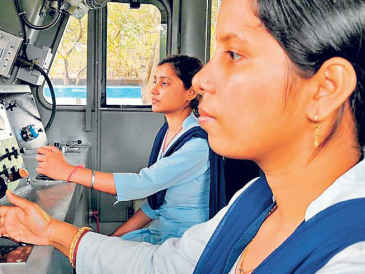 चिरेका में 400वें रेल इंजन काे महिला चालक दल सुरुचि और अनुप्रिया ने चलाया, महिला दिवस काे लेकर पहल की|रांची,Ranchi - Dainik Bhaskar