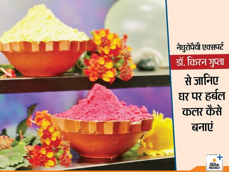 फूल-पत्तियों और मसालों से घर पर तैयार करें हर्बल कलर, बेफिक्र मनाएं होली|लाइफ & साइंस,Happy Life - Dainik Bhaskar