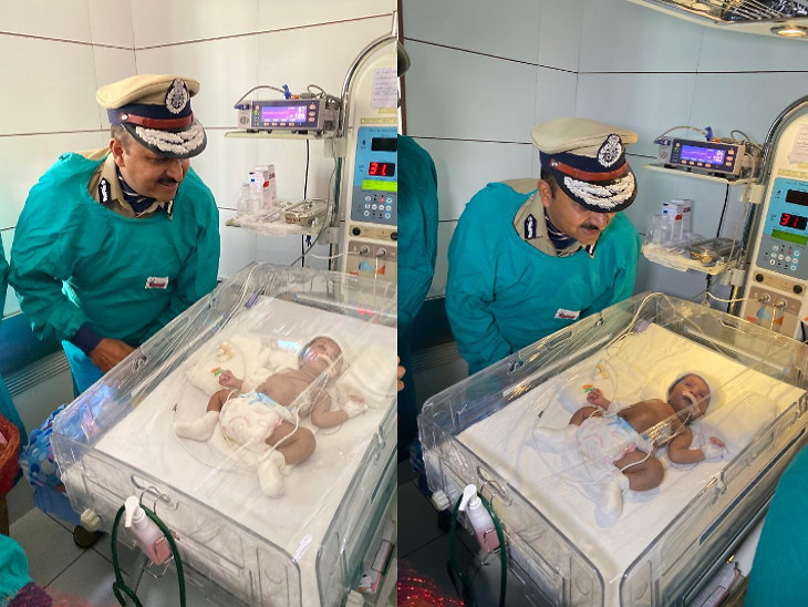 मासूम ने आंखें खोली, मुस्कराई, इससे सीपी भी मुस्कराए - Dainik Bhaskar