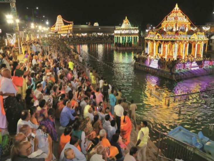 समारोह 13 मार्च तक चलेगा। इसमें देश-दुनिया से भक्त पहुंचते हैं। - Dainik Bhaskar