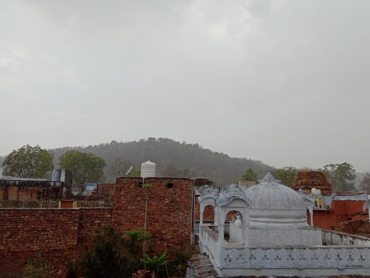 बारां में सुबह हुई बारिश। - Dainik Bhaskar