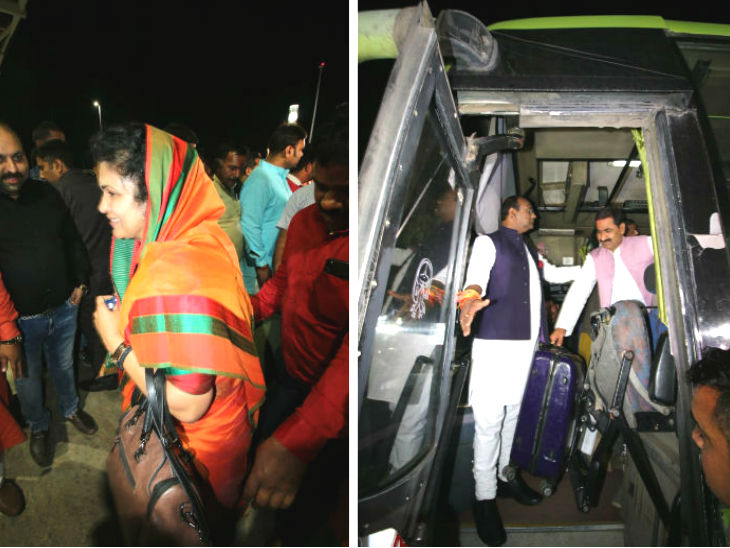 मंगलवार रात को भाजपा ने अपने विधायकों को हरियाणा के मानेसर भेजा।