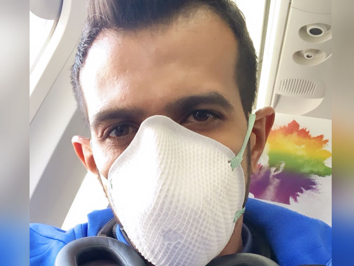 भारतीय टीम पहले वनडे के लिए धर्मशाला पहुंची; कोरोनावायरस के कारण चहल ने मास्क पहना, सभी खिलाड़ी किसी से हाथ नहीं मिलाएंगे|क्रिकेट,Cricket - Dainik Bhaskar