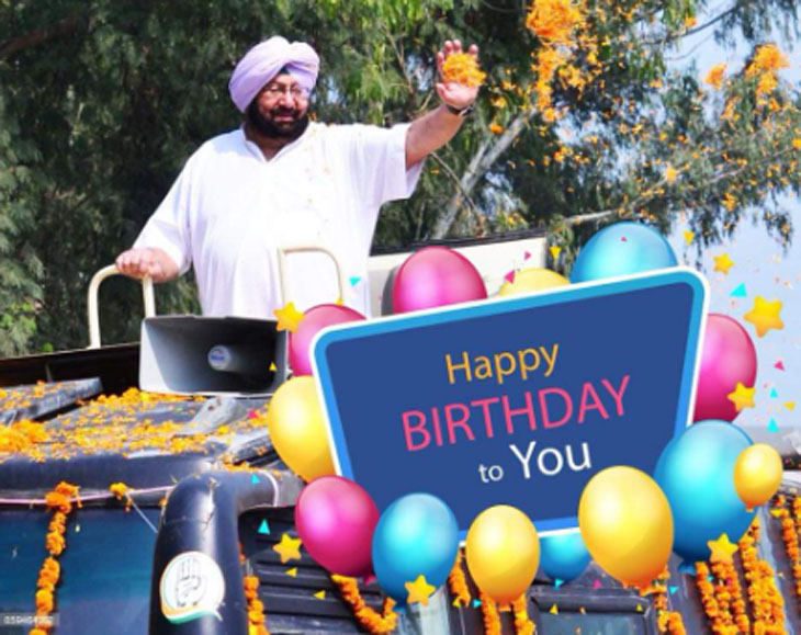 कांग्रेस पार्टी के सोशल मीडिया अकाउंट पर कैप्टन को बधाई देने के लिए अपलोड की गई फोटो। - Dainik Bhaskar