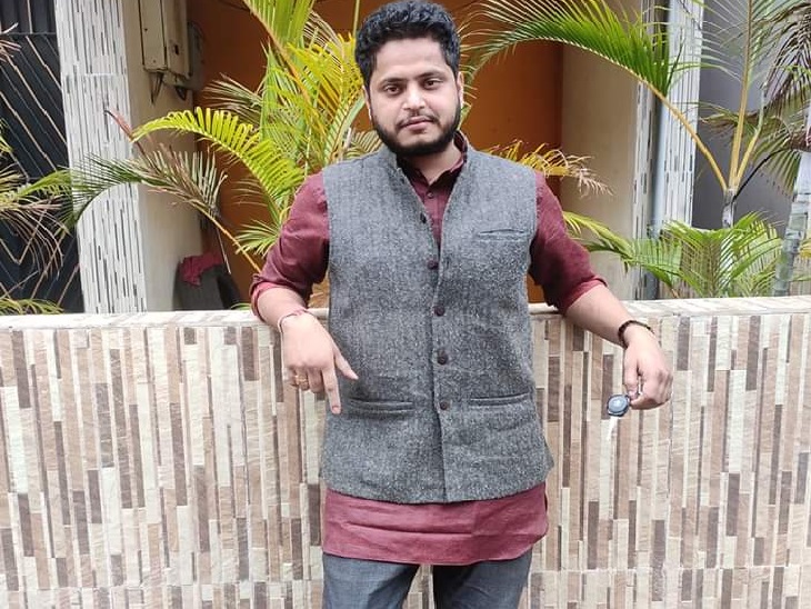 मृतक राहुल मिश्रा की फाइल फोटो। - Dainik Bhaskar