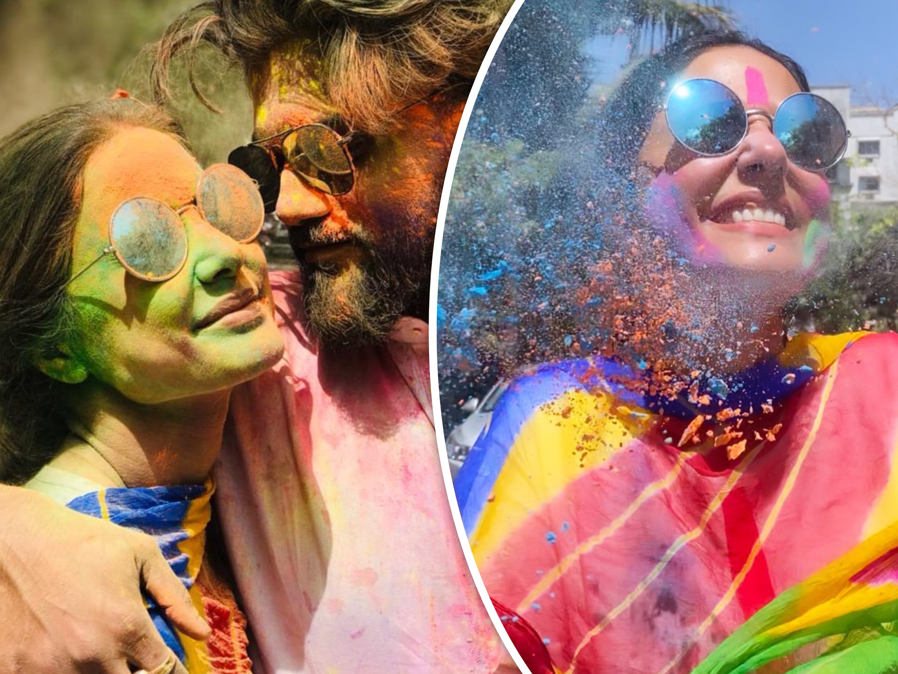 एक्ट्रेस हिना खान ने इस साल अपने ब्वॉयफ्रेंड के साथ होली का त्यौहार मनाया है। हाल ही में उनके होली सेलिब्रेशन की कुछ खूबसूरत तस्वीरें और वीडियोज सामने आई हैं जिनमें उनका कलरफुल अंदाज देखने को मिल रहा है। - Dainik Bhaskar