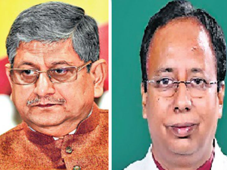 जदयू के नेता राजीव रंजन सिंह उर्फ ललन सिंह और भाजपा के प्रदेश अध्यक्ष डॉ. संजय जायसवाल । - Dainik Bhaskar
