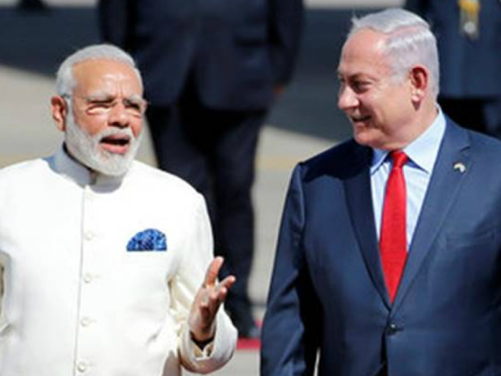 प्रधानमंत्री बेंजामिन नेतनयाहू और प्रधानमंत्री नरेंद्र मोदी। फाइल फोटो - Dainik Bhaskar