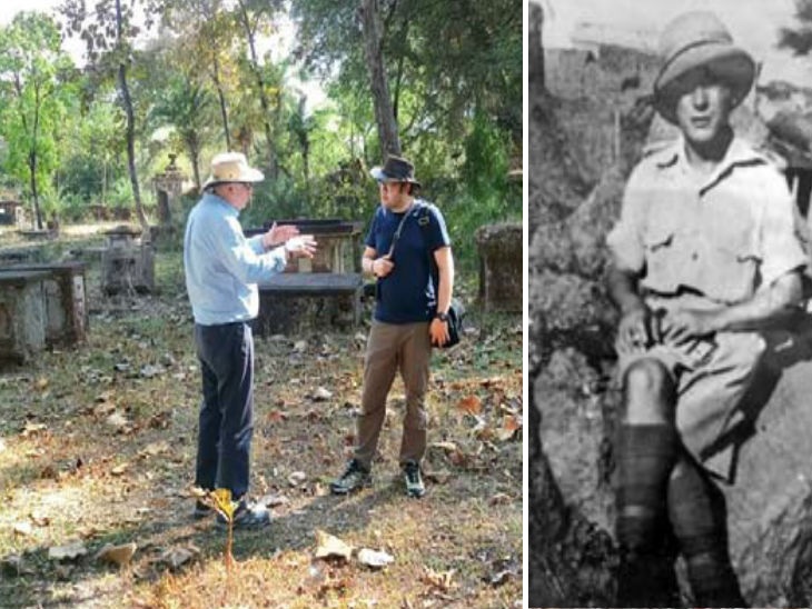 फ्रैंक के दोस्तों की कब्रों को तलाशते टोनी और डेनियल बर्क (बाएं) और फ्रैंक बेर्कबिच। (दाएं) - Dainik Bhaskar