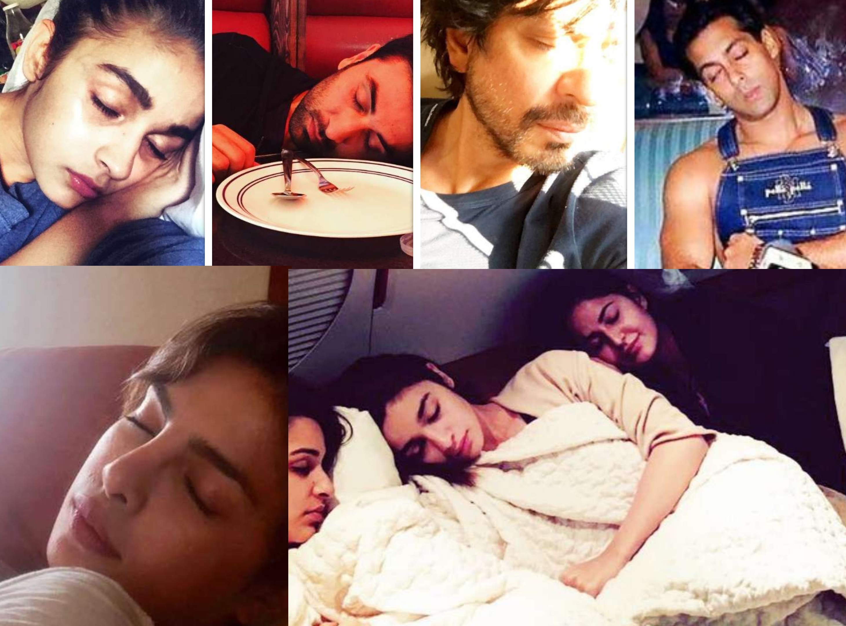 शुक्रवार को दुनियाभर ने वर्ल्ड स्लीप डे सेलिब्रेट किया है। इस दिन शाहरुख खान से लेकर आलिया भट्ट समेत कई बॉलीवुड सेलेब्स की सोते हुए तस्वीरें सोशल मीडिया पर जमकर वायरल हुई हैं। इन तस्वीरों में हर कोई बेफिक्र नींद लेते हुए बेहद खूबसूरत लग रहा है। आइए देखते हैं आपके पसंदीदा एक्टर-एक्ट्रेस सोते हुए कैसे दिखते हैं। - Dainik Bhaskar