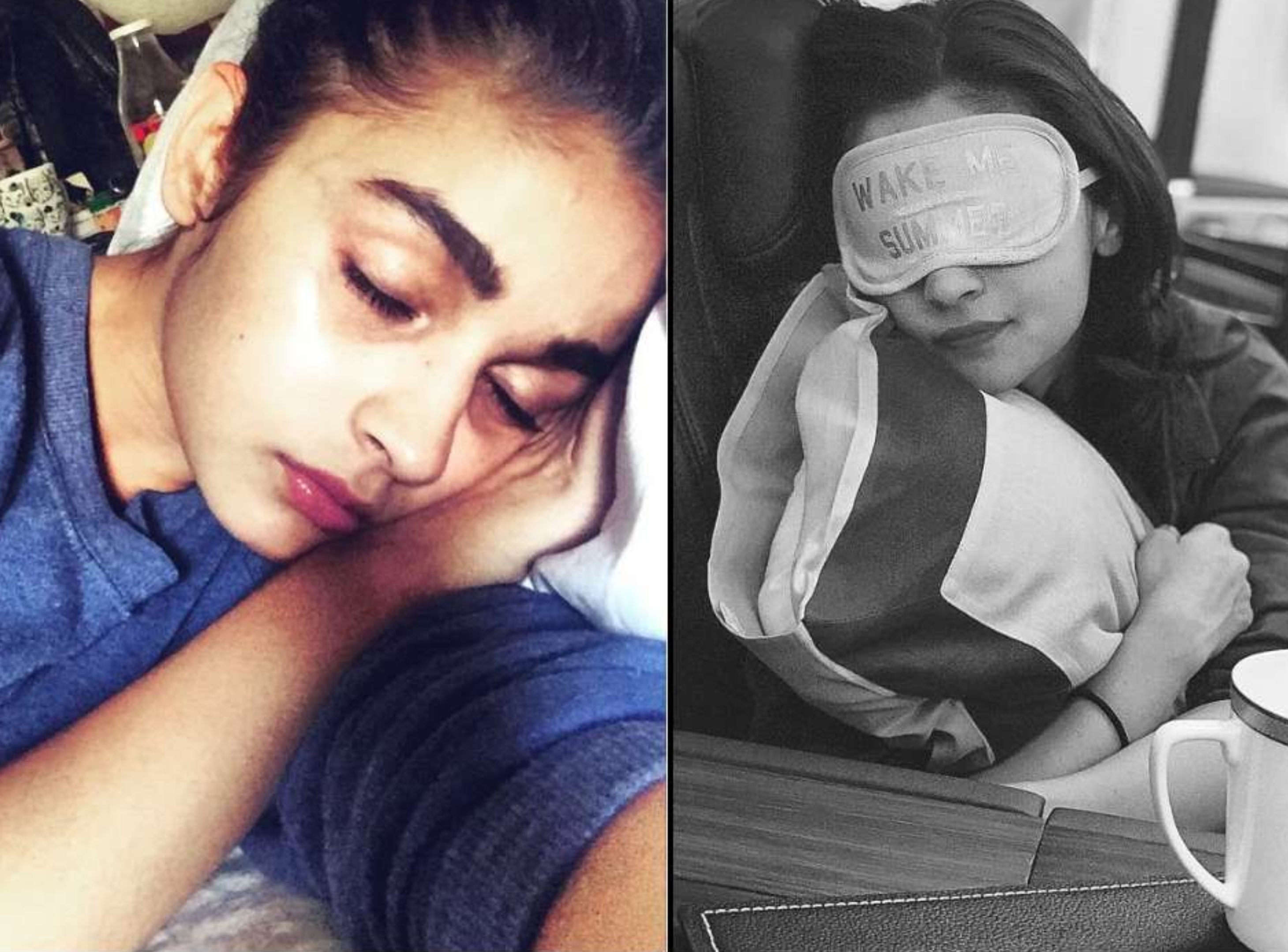 आलिया भट्ट की कुछ तस्वीरें सोशल मीडिया पर काफी वायरल हो रही हैं जिनमें वो सोती हुई नजर आ रही हैं। इन तस्वीरों को देखकर अंदाजा लगाया जा सकता है कि आलिया को सोना कितना पसंद है।