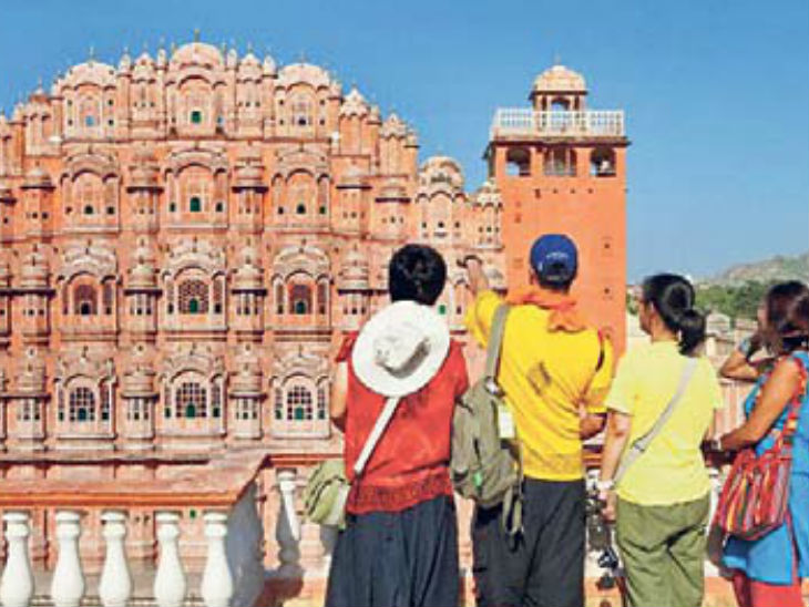 विदेशियों को वीजा बंद, ट्रेवल बाजार का सबसे बड़ा इवेंट जीआईटीबी रद्द, सितारा श्रेणी होटलों के 5 हजार कमरों में बुकिंग रद्द|जयपुर,Jaipur - Dainik Bhaskar