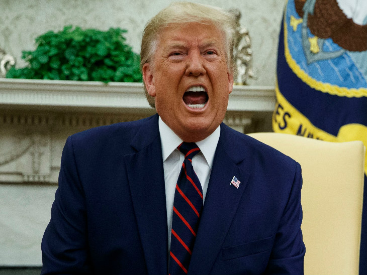 अमेरिकी राष्ट्रपति डोनाल्ड ट्रम्प। - Dainik Bhaskar