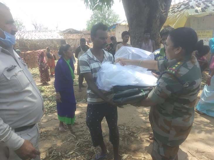 In Lailunga, Raigad, the hailstorm SP has inspected Raigad Police