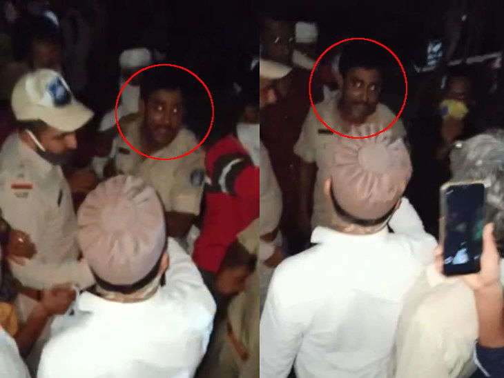 A drunk police constable created uproar over the head | दादागिरी: नशे ...