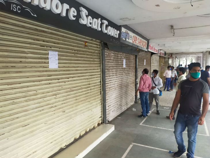 सोशल डिस्टेसिंग का पालन नहीं करने पर एमपी नगर में 10 दुकानें 3 दिन के