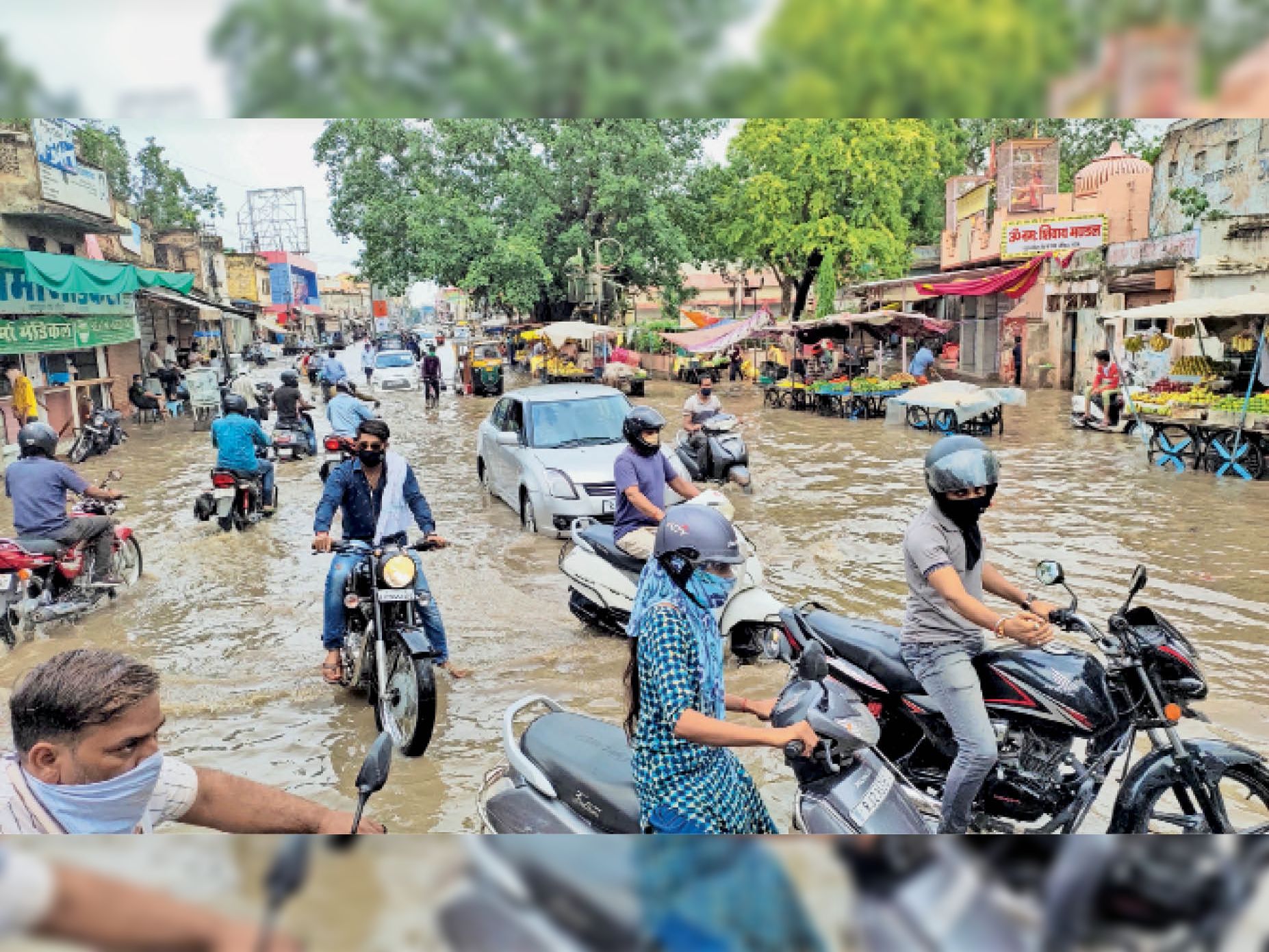 Fastest monsoon season rain in Sikar city, 42 mm water dropped in 40 ...