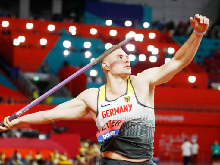 Javelin Throw World Records Johannes Vetter near by Olympic champion