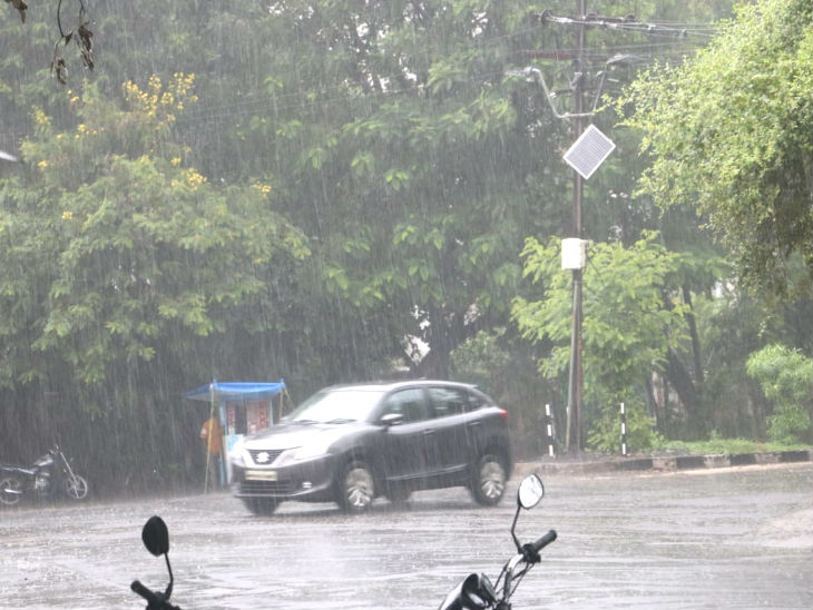 भोपाल में पांच दिन बाद तेज बारिश हुई।