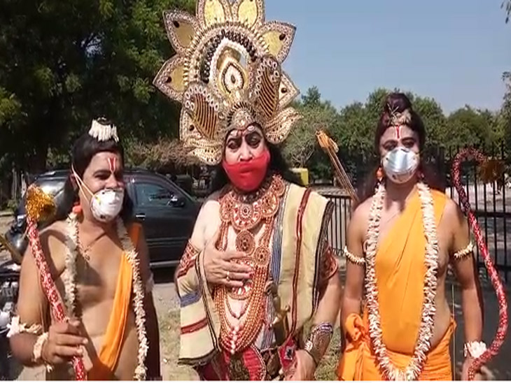 शहर के रामलीला कलाकारों ने कहा लोगों को जागरूक किया