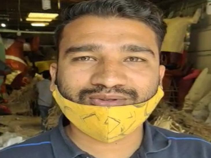 रावण निर्माता शशिकांत राउत बोले- आधे कारीगर से ही चल जा रहा काम।