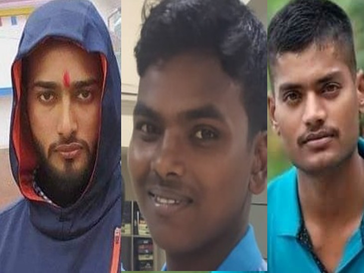 भागलपुर में डूबे सोमेश, भवेश और प्रवीण कुमार।